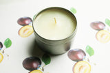 Plum Scented Soy Candle
