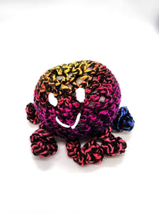 Multicolor Octopus, Stuffed Animal, Crochet Toy Plushie