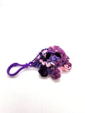 Purple and Pink Octopus Keychain, Stuffed Animal, Hand Crochet Toy Plushie