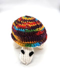 Multicolor Turtle, Stuffed Animal Turtle, Hand Knit Toy Plushie