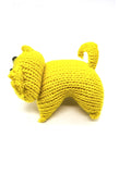 Yellow Kitty, Stuffed Animal Cat, Hand Knit Toy Plushie