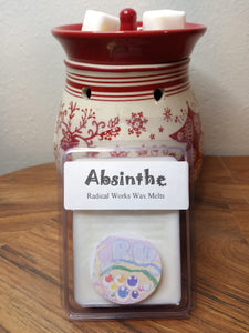 Absinthe Scented Melts, Natural Vegan Soy Wax, Soy Wax Melts, Soy Tarts