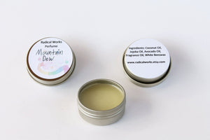 Mountain Dew Solid Perfume, Scented Natural Perfume, Cologne