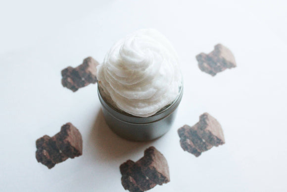 Hot Fudge Brownies Whipped Body Butter, Scented Vegan Body Butter, Whipped Lotion