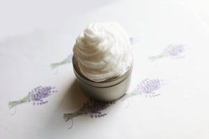 Lavender Whipped Body Butter, Scented Vegan Moisturizer, Whipped Lotion