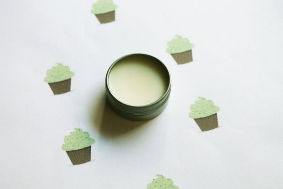 Vanilla Mint Scented Lip Balm, Shea Butter  Lip Balm, Lip Balm Tin