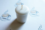 Cappuccino Scented Votive Candle, Wedding Candles, Birthday Candles, Candle Favors