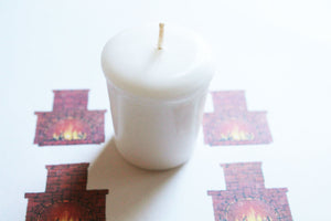 Fireplace Scented Votive Candle, Wedding Candles, Birthday Candles, Candle Favors