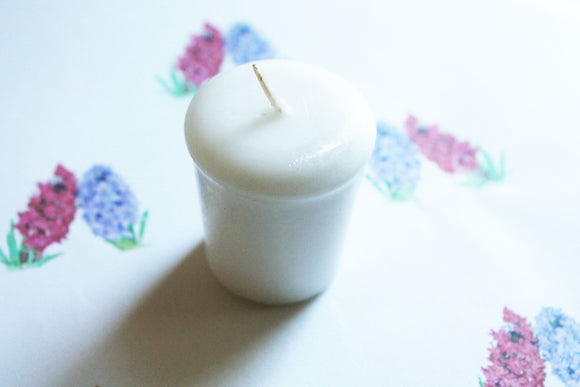 Hyacinth Scented Votive Candle, Wedding Candles, Birthday Candles, Candle Favors