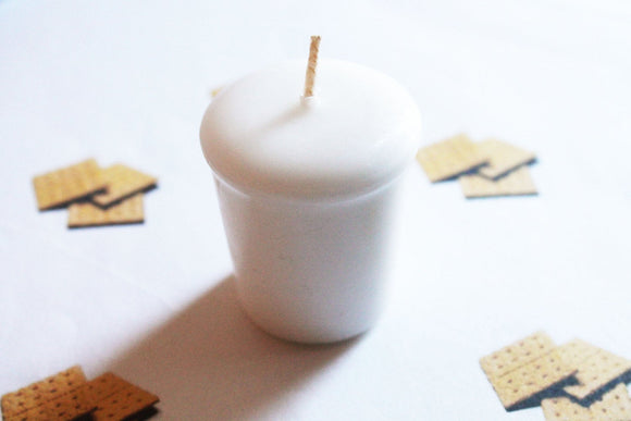 Graham Cracker Scented Votive Candle, Wedding Candles, Birthday Candles, Candle Favors