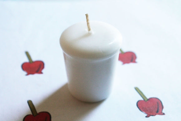 Candied Apple Scented Votive Candle, Wedding Candles, Birthday Candles, Candle Favors