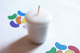 Jelly Bean Scented Votive Candle, Wedding Candles, Birthday Candles, Candle Favors