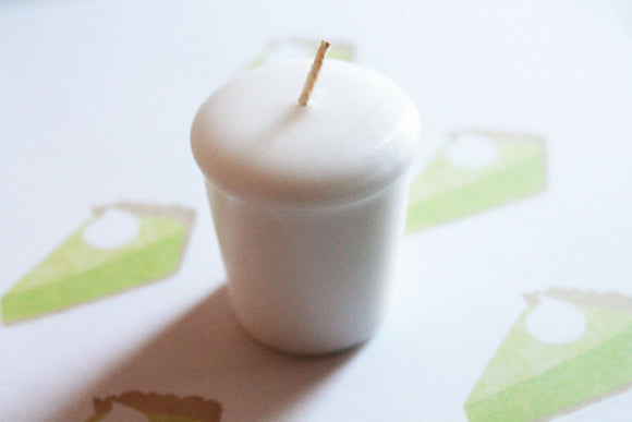 Key Lime Pie Scented Votive Candle, Wedding Candles, Birthday Candles, Candle Favors