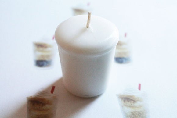 Root Beer Float Scented Votive Candle, Wedding Candles, Birthday Candles, Candle Favors