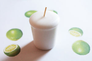 Lime Scented Votive Candle, Wedding Candles, Birthday Candles, Candle Favors