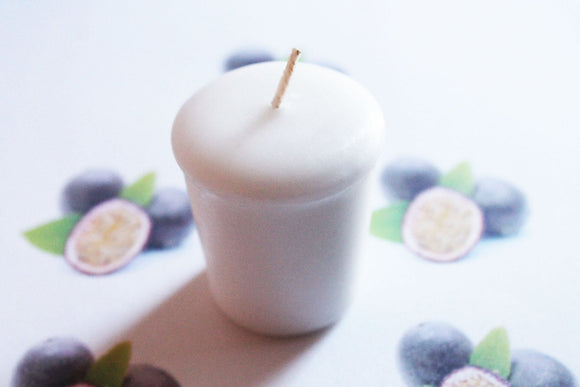 Passion Fruit Scented Votive Candle, Wedding Candles, Birthday Candles, Candle Favors