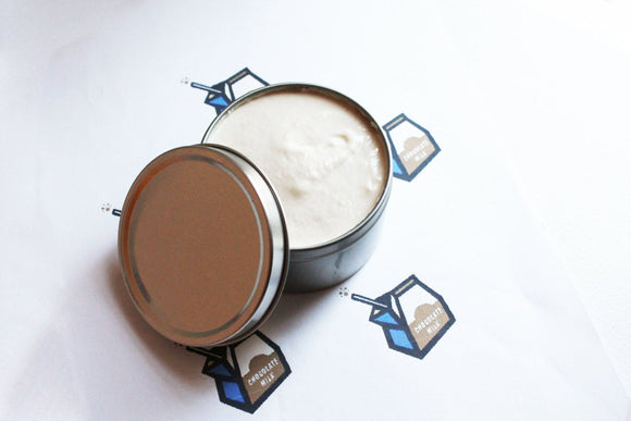 Chocolate Milk Whipped Body Butter, Scented Vegan Whipped Body Butter